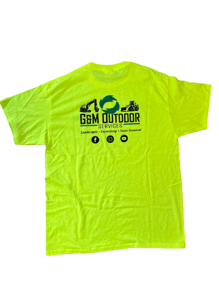 G&M Logo Short Sleeve Shirt - Neon Yellow